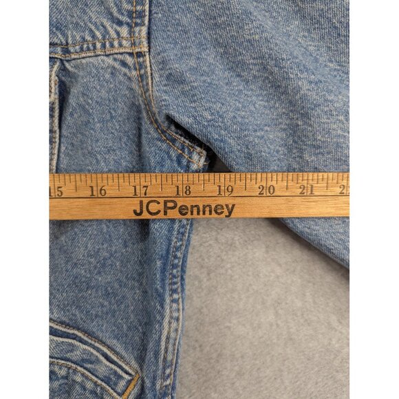 Old Navy Jacket Womens Small Blue Denim Cropped Medium Washed Jean 100% Cotton - Picture 3 of 9